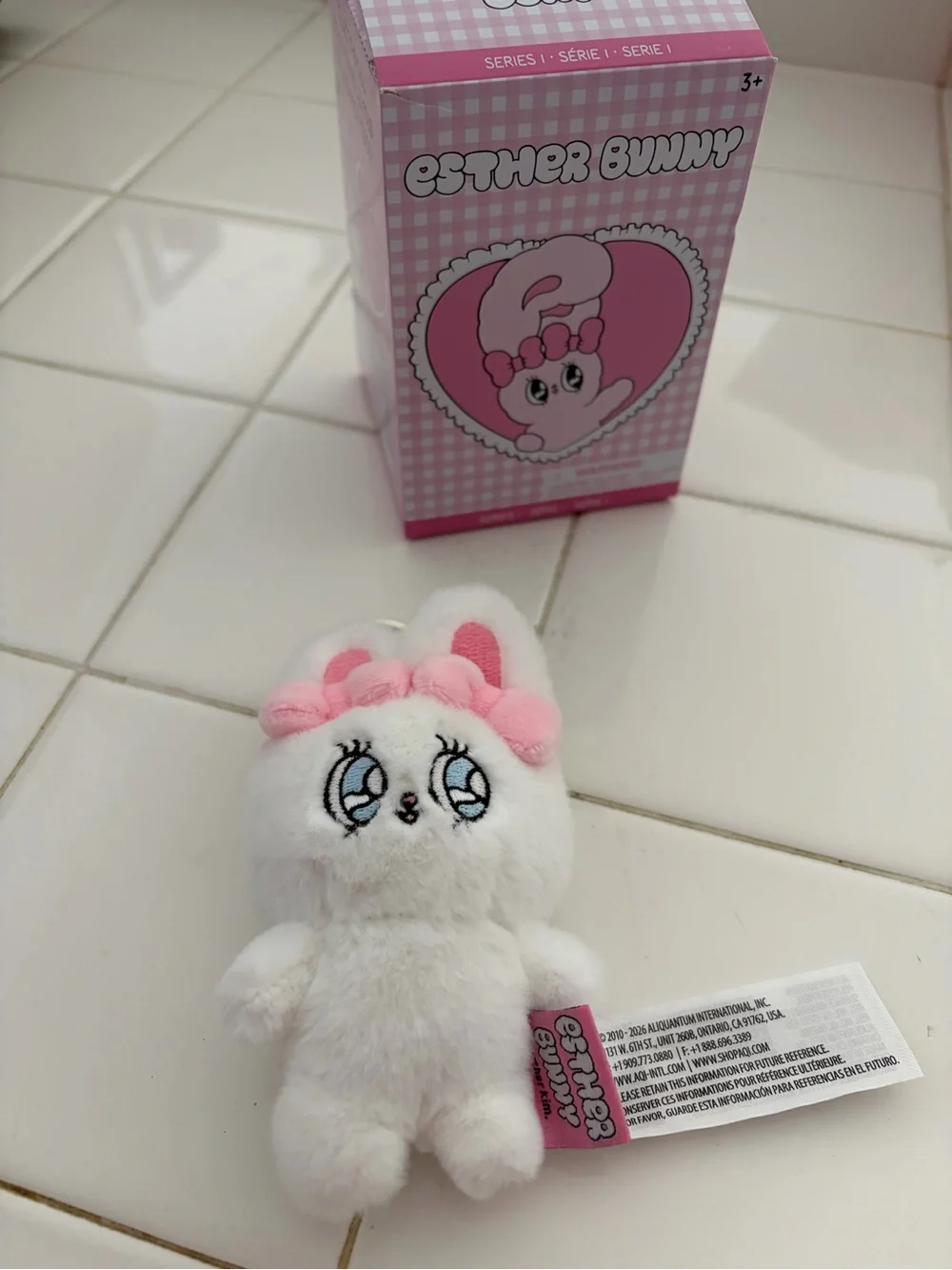 ESTHER BUNNY Keychain - White